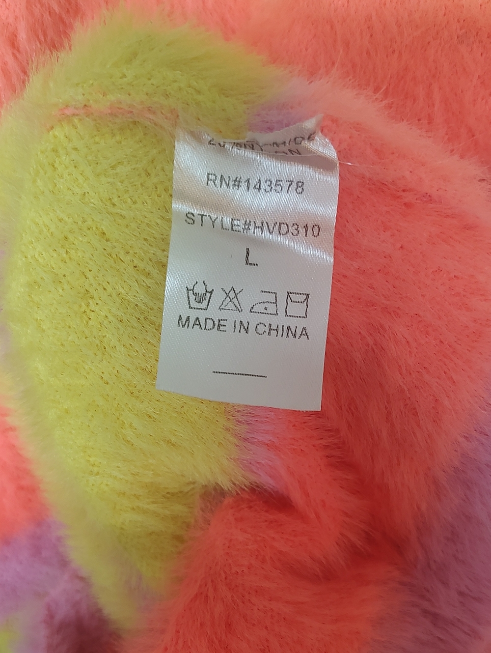 Hot & Delicious Striped Fuzzy Bodycon Mini Dress Festival Cami - Picture 3 of 5